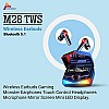 Airtree M28 Wireless Earbuds TWS,Bluetooth 5.1 Gaming Monster Earphones,Touch Control Headphones