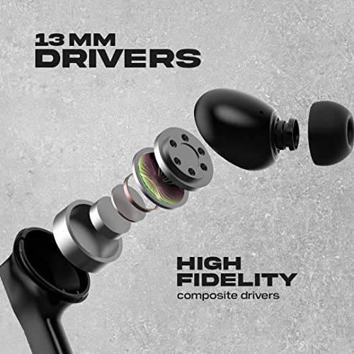 WINGS Phantom 850 Earbuds with Game mode, 50 hrsPlaytime, Quad ENC Mic & App Support Bluetooth Gaming Headset (Black, In the Ear) WINGS Phantom 850 Earbuds with Game mode, 50 hrsPlaytime, Quad ENC Mic & App Support Bluetooth Gaming Headset (Black, In the Ear)