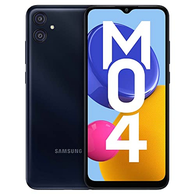 Samsung Galaxy M04 Dark Blue, 4GB RAM, 128GB Storage Upto 8GB RAM with RAM Plus