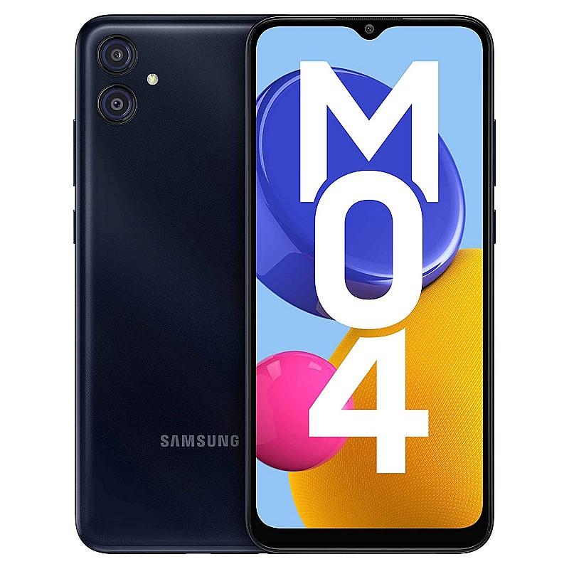 Samsung Galaxy M04 Dark Blue, 4GB RAM, 128GB Storage Upto 8GB RAM with RAM Plus