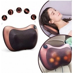 AIRTREE Body Massager Pillow, Electric Massager pillow for Car & Home-Office, Full Body Pain Relief Massager Pillow with 8 Ball (Multicolor)