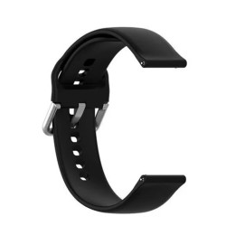 AmazonBasics Silicone 1.9cm Replacement Band Strap with Metal Buckle For Noise Colorfit Pro 2 Storm Smart Watch (Black)