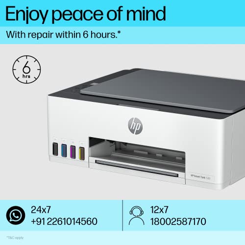 HP Smart Tank 520 All-in-one Colour Printer Upto 12000 Black and 6000 Colour Prints HP Smart Tank 520 All-in-one Colour Printer Upto 12000 Black and 6000 Colour Prints