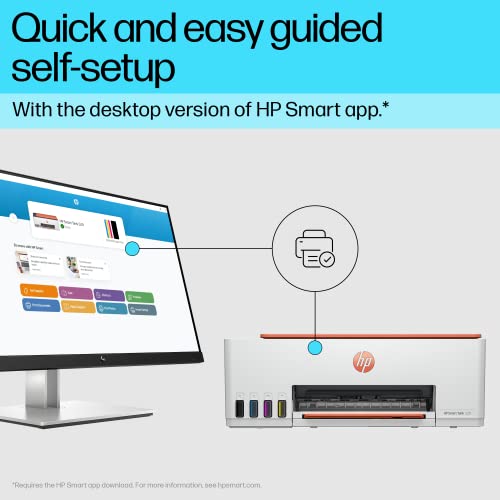 HP Smart Tank 529 All-in-one Colour Printer Upto 6000 Black and 6000 Colour Pages Included in The Box-Print, Scan Copy for Office/Home HP Smart Tank 529 All-in-one Colour Printer Upto 6000 Black and 6000 Colour Pages Included in The Box-Print, Scan Copy for Office/Home