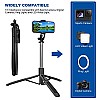 AIRTREE Selfie Stick, All in One Professional 63'' Selfie Stick Tripod Stand, Bluetooth Selfie Stick with Wireless Remote (Black)