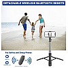 AIRTREE Selfie Stick, All in One Professional 63'' Selfie Stick Tripod Stand, Bluetooth Selfie Stick with Wireless Remote (Black)