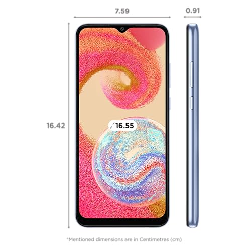 Samsung Galaxy A04e (Light Blue, 3GB, 64GB Storage) Refurbished
