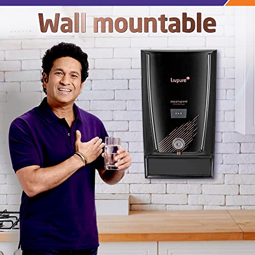Livpure Pep Pro Grand RO+UV+Mineraliser+Copper 15 LPH Water Purifier Black Livpure Pep Pro Grand RO+UV+Mineraliser+Copper 15 LPH Water Purifier Black