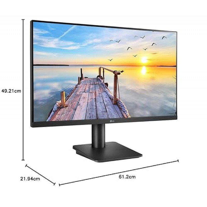 LG 24 inch (60.4 cm) IPS FHD monitor 75 Hz Refresh, Black 24MP450