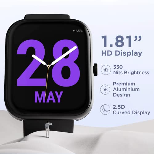 boAt Wave Electra with 1.81 HD Display, Smart Calling with Ultra-Seamless BT Calling Charcoal Black boAt Wave Electra with 1.81 HD Display, Smart Calling with Ultra-Seamless BT Calling Charcoal Black