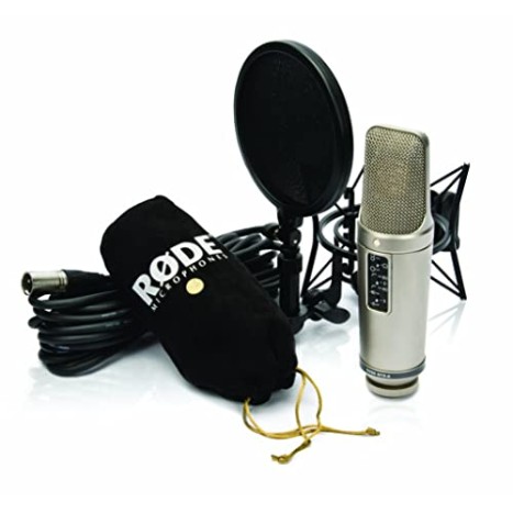 Rode NT2-A Large Diaphragm 3 Polar Pattern Studio Condenser Omnidirectional, Unidirectional XLR Microphone (Metallic) Rode NT2-A Large Diaphragm 3 Polar Pattern Studio Condenser Omnidirectional, Unidirectional XLR Microphone (Metallic)