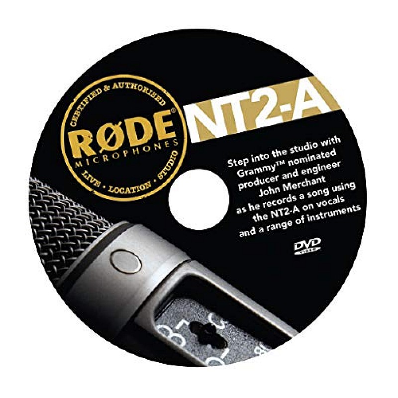 Rode NT2-A Large Diaphragm 3 Polar Pattern Studio Condenser Omnidirectional, Unidirectional XLR Microphone (Metallic)