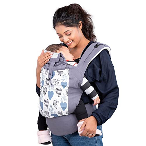 Luvlap Adore Baby Carrier with 3 Carry Positions, for 6 to 24 Months Baby (Grey) & Instadry Luvlap Adore Baby Carrier with 3 Carry Positions, for 6 to 24 Months Baby (Grey) & Instadry