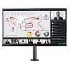 LG Ultrafine 32 Inch IPS QHD 2560 x 1440 Pixels Monitor with Ergo Stand 32QP880N Black