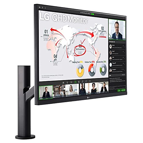 LG Ultrafine 32 Inch IPS QHD 2560 x 1440 Pixels Monitor with Ergo Stand 32QP880N Black LG Ultrafine 32 Inch IPS QHD 2560 x 1440 Pixels Monitor with Ergo Stand 32QP880N Black