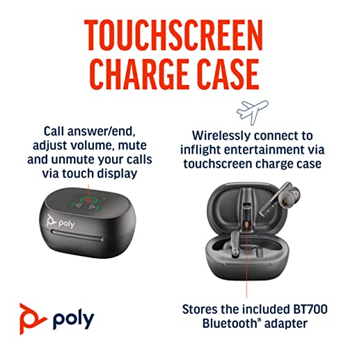 Poly (Plantronics) Voyager Free 60+ Uc Tws Earbuds, Anc, Smart Charge Case Up to 16.5 Hours Black Poly (Plantronics) Voyager Free 60+ Uc Tws Earbuds, Anc, Smart Charge Case Up to 16.5 Hours Black
