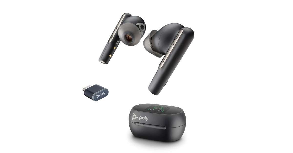 Poly (Plantronics) Voyager Free 60+ Uc Tws Earbuds, Anc, Smart