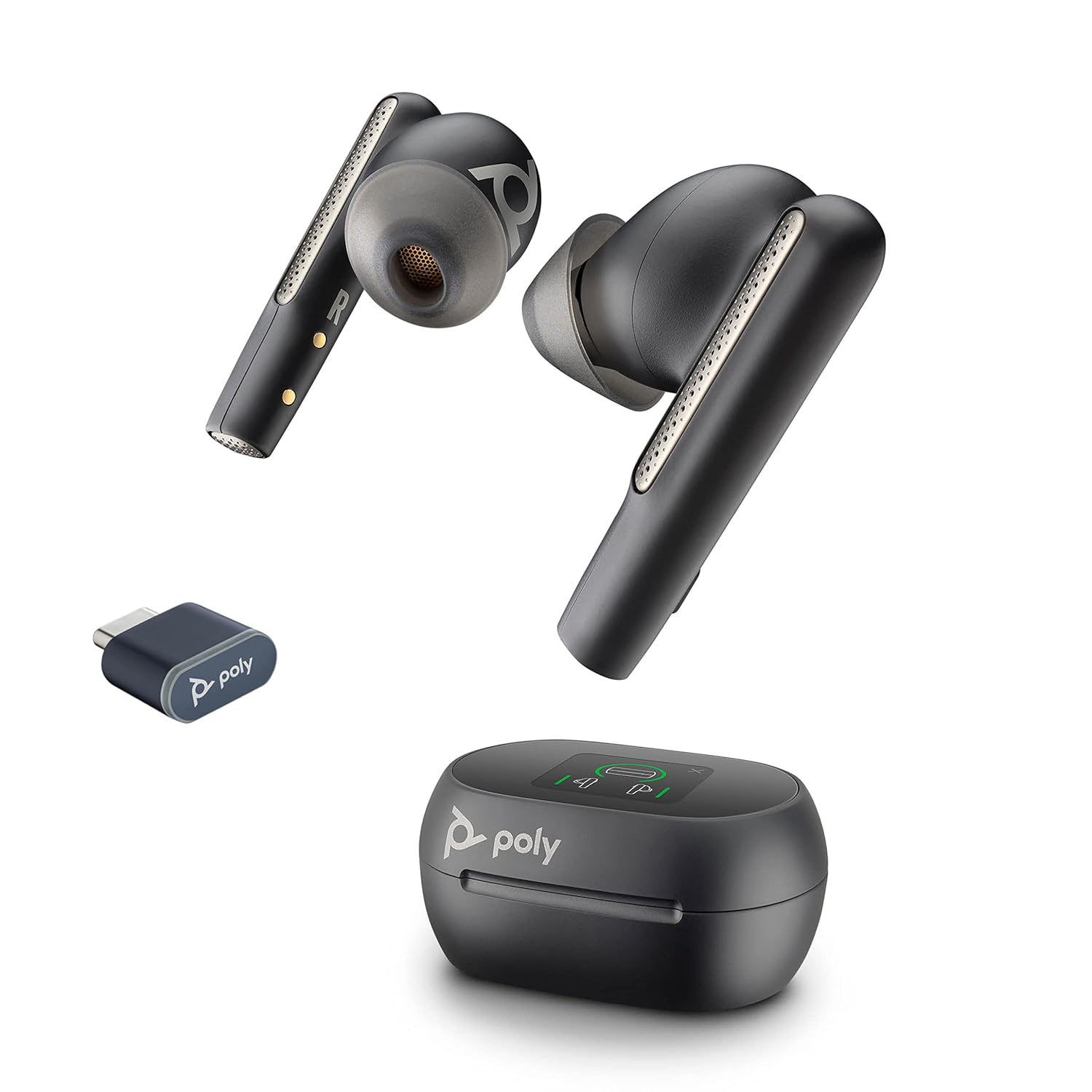 Poly (Plantronics) Voyager Free 60+ Uc Tws Earbuds, Anc, Smart