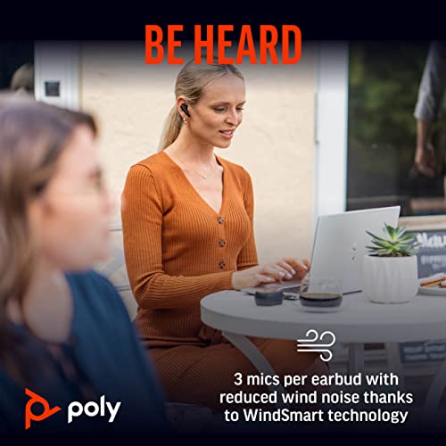 Poly (Plantronics) Voyager Free 60+ Uc Tws Earbuds, Anc, Smart Charge Case Up to 16.5 Hours Black Poly (Plantronics) Voyager Free 60+ Uc Tws Earbuds, Anc, Smart Charge Case Up to 16.5 Hours Black