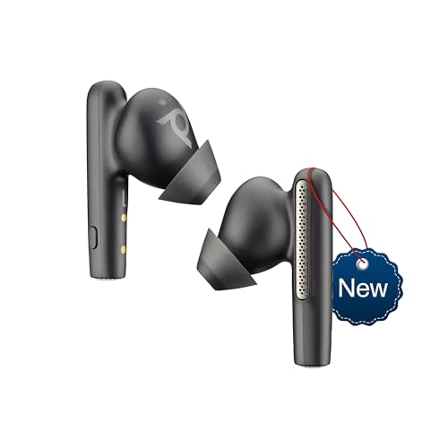 Poly (Plantronics) Voyager Free 60+ Uc Tws Earbuds, Anc, Smart Charge Case Up to 16.5 Hours Black Poly (Plantronics) Voyager Free 60+ Uc Tws Earbuds, Anc, Smart Charge Case Up to 16.5 Hours Black