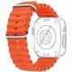 AIRTREE Ultra Seris 8 Smart Watch Men Two Watch NFC Door Unlock Smartwatch Bluetooth Call Wireless Charge Fitness Bracelet (Ultra T-800 Orange)