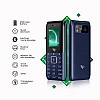 itel Power 200 4.5cm, 2500mAh, 3D Curved Display Lens Keypad Mobile Deep Blue