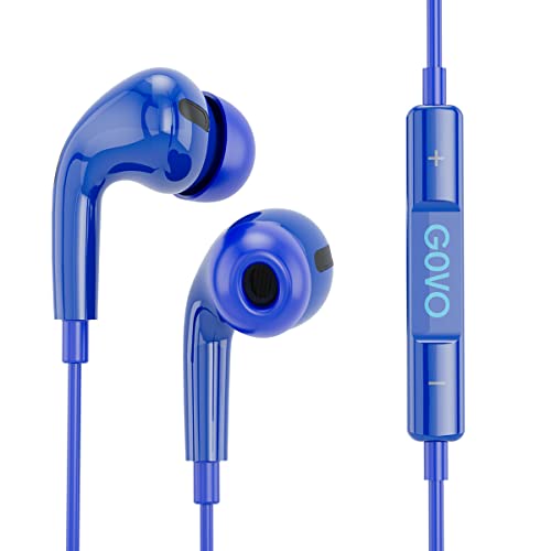 GOVO Gobass 444 in Ear Wired Earphones with Hd Mic for Calls,10Mm Dynamic Driver,Noise Cancellation (Blue) GOVO Gobass 444 in Ear Wired Earphones with Hd Mic for Calls,10Mm Dynamic Driver,Noise Cancellation (Blue)