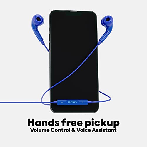 GOVO Gobass 444 in Ear Wired Earphones with Hd Mic for Calls,10Mm Dynamic Driver,Noise Cancellation (Blue) GOVO Gobass 444 in Ear Wired Earphones with Hd Mic for Calls,10Mm Dynamic Driver,Noise Cancellation (Blue)