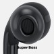 Govo GOBASS 455 in Ear Wired Earphones with HD Mic for Calls, 10mm Dynamic Driver, Noise Cancellation (Platinum Black)