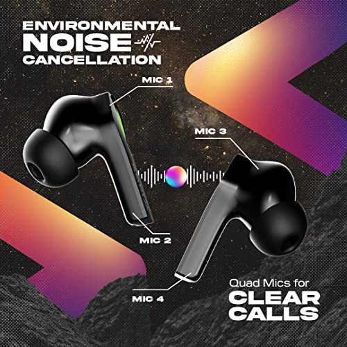 Wings Phantom 860 Wireless Earbuds with 50 Hours of Battery Life Black Wings Phantom 860 Wireless Earbuds with 50 Hours of Battery Life Black