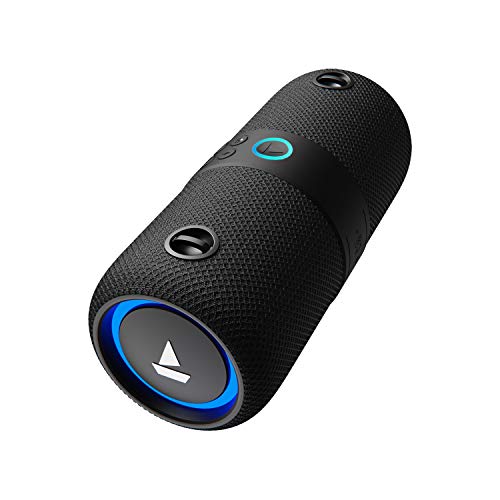 boAt Stone 1208 Bluetooth Speaker with Upto 9 Hours Playback, RGB LEDs, True Wireless Feature Ergonomical Design (Black) boAt Stone 1208 Bluetooth Speaker with Upto 9 Hours Playback, RGB LEDs, True Wireless Feature Ergonomical Design (Black)
