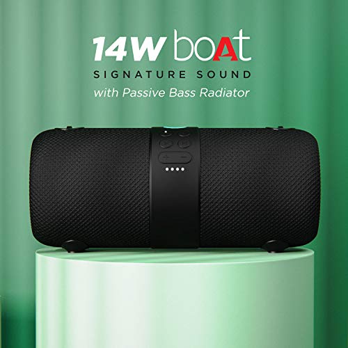 boAt Stone 1208 Bluetooth Speaker with Upto 9 Hours Playback, RGB LEDs, True Wireless Feature Ergonomical Design (Black) boAt Stone 1208 Bluetooth Speaker with Upto 9 Hours Playback, RGB LEDs, True Wireless Feature Ergonomical Design (Black)
