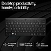 HP 350 Compact Multi-Device Bluetooth Wireless Keyboard Spill Resistant; Swift Pair; OS Auto-Detection, LED Indicator, Battery 