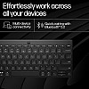 HP 350 Compact Multi-Device Bluetooth Wireless Keyboard Spill Resistant; Swift Pair; OS Auto-Detection, LED Indicator, Battery 