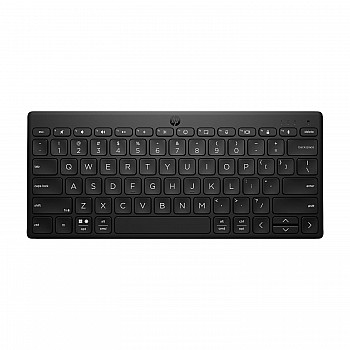 HP 350 Compact Multi-Device Bluetooth Wireless Keyboard Spill Resistant; Swift Pair; OS Auto-Detection, LED Indicator, Battery 