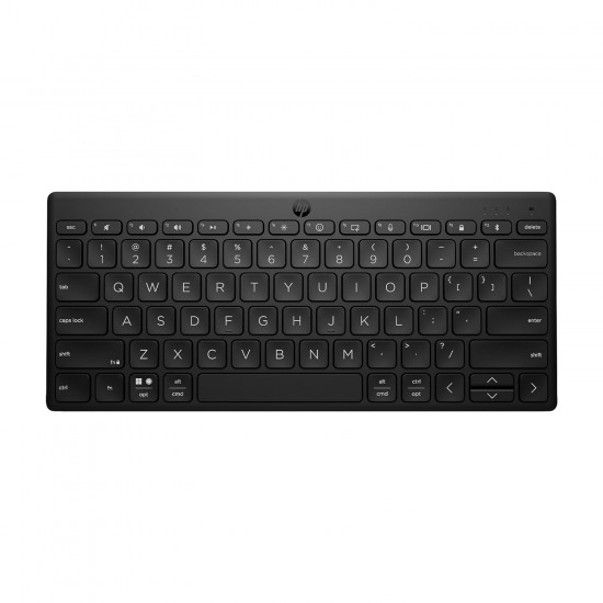 HP 350 Compact Multi-Device Bluetooth Wireless Keyboard; Spill Resistant; Swift Pair; OS Auto-Detection, LED Indicator, Battery 