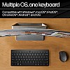 HP 350 Compact Multi-Device Bluetooth Wireless Keyboard Spill Resistant; Swift Pair; OS Auto-Detection, LED Indicator, Battery 