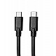 C&E USB C to Type C Cable, USB 3.1 Type C Gen 2 Fast Charge Cable 100w Black