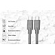 C&E USB C to Type C Cable, USB 3.1 Type C Gen 2 Fast Charge Cable 100w Black