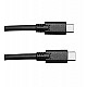 C&E USB C to Type C Cable, USB 3.1 Type C Gen 2 Fast Charge Cable 100w Black