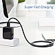 C&E USB C to Type C Cable, USB 3.1 Type C Gen 2 Fast Charge Cable 100w Black