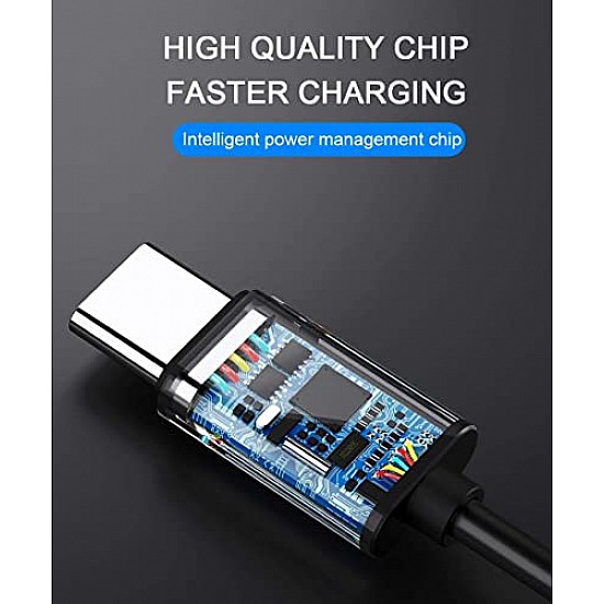 C&E USB C to Type C Cable, USB 3.1 Type C Gen 2 Fast Charge Cable 100w Black