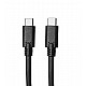 C&E USB C to Type C Cable, USB 3.1 Type C Gen 2 Fast Charge Cable 100w Black