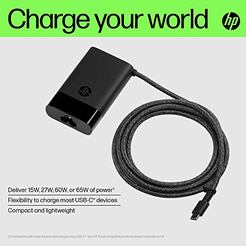 HP USB-C 65W Laptop Charger, 65W, Type-C USB, AC Adapter (671R2AA) HP USB-C 65W Laptop Charger, 65W, Type-C USB, AC Adapter (671R2AA)