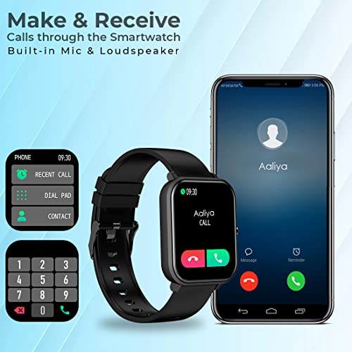 pTron Pulsefit Pro Bluetooth Calling Smartwatch, 1.69" Full Touch Color Display Black pTron Pulsefit Pro Bluetooth Calling Smartwatch, 1.69" Full Touch Color Display Black