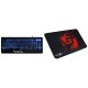 Redgear Blaze Semi-Mechanical Wired Gaming Keyboard with 3 Colour Backlit,-Type Gaming Mousepad (Black/Red)