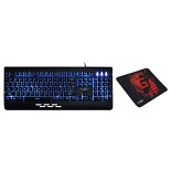 Redgear Blaze Semi-Mechanical Wired Gaming Keyboard with 3 Colour Backlit,-Type Gaming Mousepad (Black/Red) Redgear Blaze Semi-Mechanical Wired Gaming Keyboard with 3 Colour Backlit,-Type Gaming Mousepad (Black/Red)