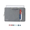 Dyazo 13.3 Inch Laptop Sleeve Cover with Handle & Accessories Pocket Compatible for MacBook Air (Grey)