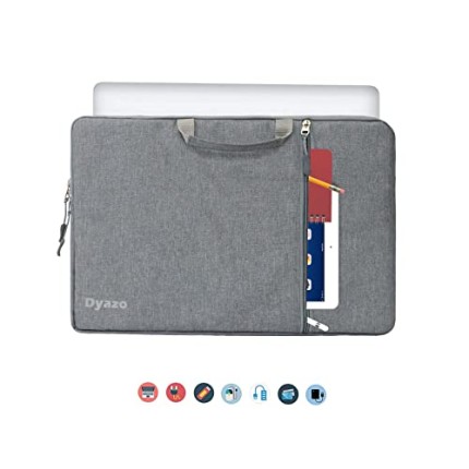 Dyazo 13.3 Inch Laptop Sleeve Cover with Handle & Accessories Pocket Compatible for MacBook Air (Grey) Dyazo 13.3 Inch Laptop Sleeve Cover with Handle & Accessories Pocket Compatible for MacBook Air (Grey)
