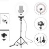 DYAZO 10 Inches LED Ring Light for Camera, and Video Shooting, Makeup with 7 Feet Long Foldable and Lightweight Ring Light Stand